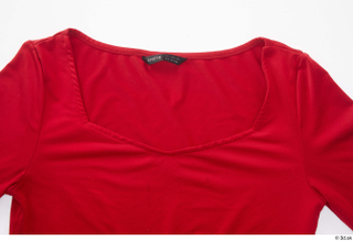 Clothes   290 casual red long sleeve t shirt…